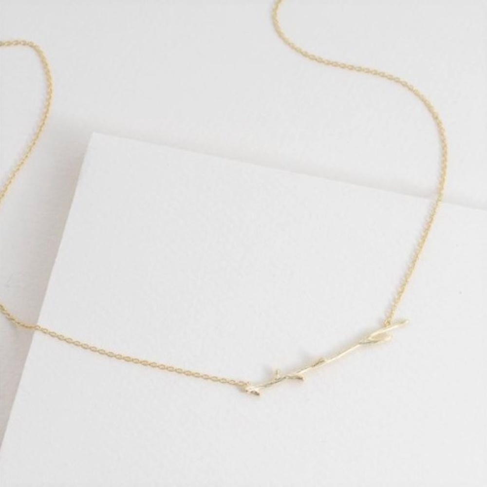Branch Necklace 14K Gold over Sterling Silver